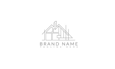 simple home real estate logo icon