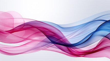 Abstract background featuring transparent, smooth waves and curves with a shiny finish. Perfect for modern, elegant designs and artistic projects.