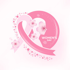 Logo design concept of International Women's Day 