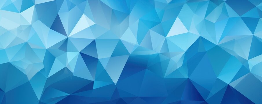 Vector abstract turquoise blue, triangles background