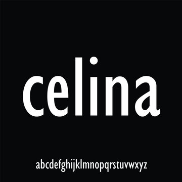 Modern and luxury alphabet font vector