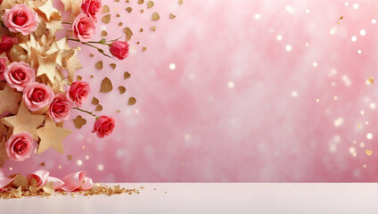 Florals vertical background with copy space wallpaper, Vertical floral backdrop visuals, Blooming flowers in vertical wallpaper stock,Valentine's Day and star backdrop stock, Romantic scenes 