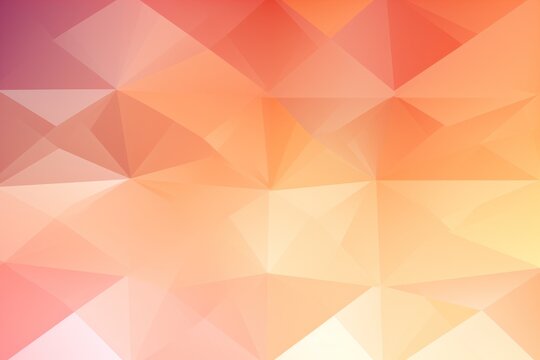 Vector abstract peach orange, triangles background