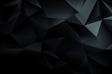 Vector abstract black, triangles background - obrazy, fototapety, plakaty