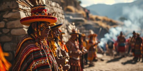 Peruvian Inti Raymi - obrazy, fototapety, plakaty
