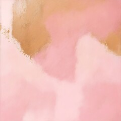 Fototapeta premium Abstract rough Pink and gold brushstroke texture