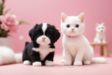 kitten and puppy