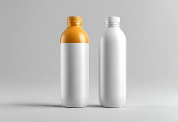 Bottle plastic isolated container white medicine blank milk liquid medical health object