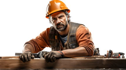 Construction worker PNG, Transparent background laborer, Builder graphic, Hard hat and toolbelt icon, Skilled tradesman image, Engineer PNG, Professional in construction, Technical expert illustration