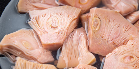 jackfruit canned fruit breadfruit fresh tasty healthy eating cooking appetizer meal food snack on...