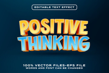 Positive Thinking editable Text Effect