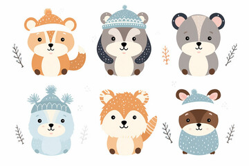 Fototapeta premium set of animals