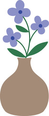 flower vase vector