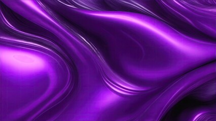 Obraz premium Purple silk Wave Abstract design for background, Purple liquid, shiny material, smooth motion