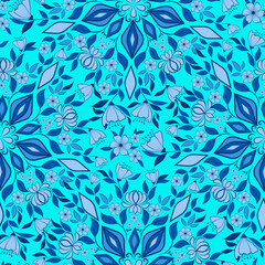 Blue Flower Kaleidoscope
