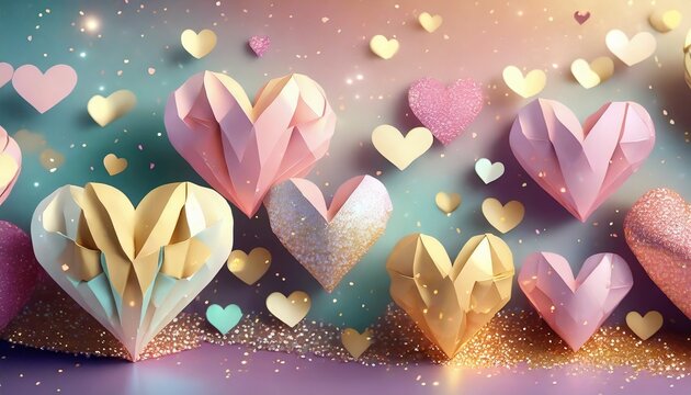 Paper Hearts for San Valentine