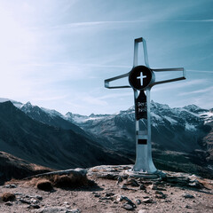 Gipfelkreuz Bockhartscharte 1x1