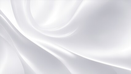 White silk Wave Abstract design for background, White liquid, shiny material, smooth motion