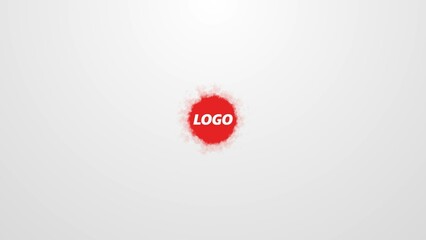 Simple Corporate Ink Splatter Logo Reveal - obrazy, fototapety, plakaty