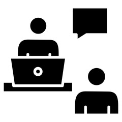 Interview Process Icon Element For Design