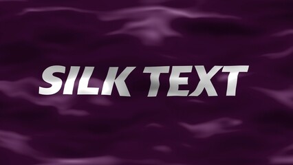 Silky Wavy Cloth Text Title Intro - obrazy, fototapety, plakaty