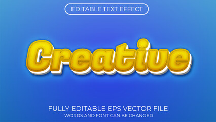 Creative editable text effect. Text Style Effect