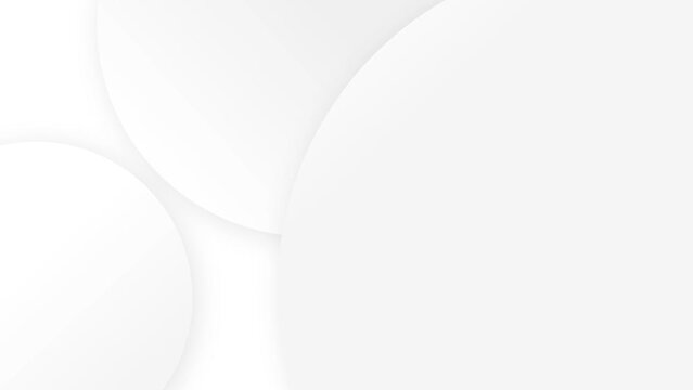 Silver circle slow motion graphic background. Minimalist geometric circle animation. Looping background.