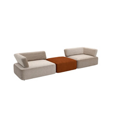 Furniture for modern room interior, Comfortable sofa on a transparent background. Furniture, interior object, stylish sofa, 3d Rendering	
