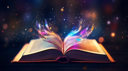 Magic book reading for study new skills development