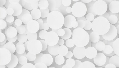 random sized white circle bowl shaped background wallpaper banner pattern with copy space