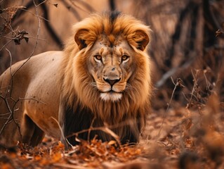 Fototapeta premium portrait of a lion
