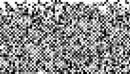 pattern of random pixels monochromatic background for website poster card black and white vector illustration