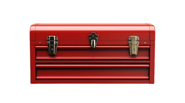 Tool box isolated on white or transparent background - Powered by Adobe