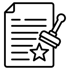 Stellar Stamp Icon Element For Design