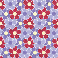 Floral pattern seamless shape design simple. Design for print cloth, wallpaper, textile fabric, wrapping, booklet, scratch book. 