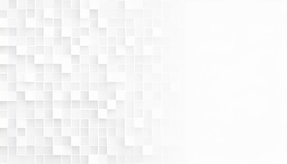 random offset white square cube boxes block background wallpaper banner template fade out with copy space