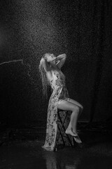 Jennah modeling water splash photos