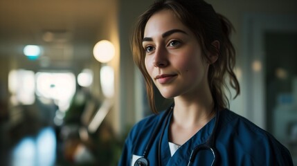 portrait of a nurse woman