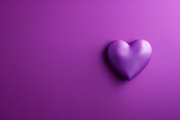 Fototapeta premium Heart and purple background. Women's Day, Valentine's Day, anniversaries, etc.