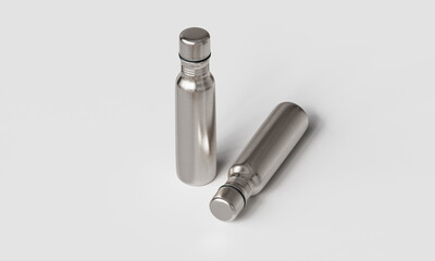 휴대용 스테인리스 물병 목업 Portable Stainless Water Bottle Mock up