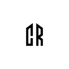CR logo. CR set , C R design. White CR letter. CR, C R letter logo design. Initial letter CR letter logo set, linked circle uppercase monogram logo. C R letter logo vector design.	
