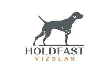 Vector concept dog logo design for dog walking, training or dog related business