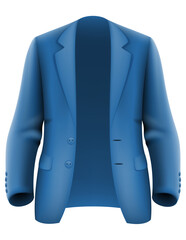 men business suit jacket vector illustration