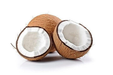 Coconut isolate on white background
