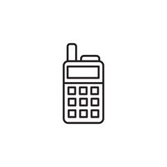 Walky Talky Icon, Long Distance Conversation in the Field Suitable for Any Purpose. Web design, mobile apps.	