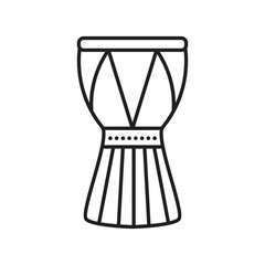 Djembe logo design vector image