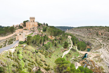 Fototapeta na wymiar Beautiful views of The historic town of Alarcon in Cuenca region