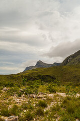 Mountains in the state of Minas Gerais in Brazil. This region is inland and is called Lapinha da Serra and is part of the mountain range called Espinhaco. This mountain range is made up of high peaks,