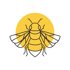 bee line logo design vector image
