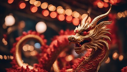 Chinese zodiac dragon. Chinese lunar new year celebration - obrazy, fototapety, plakaty